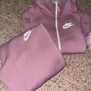 Nike Tech Fleece Set Plum Dust